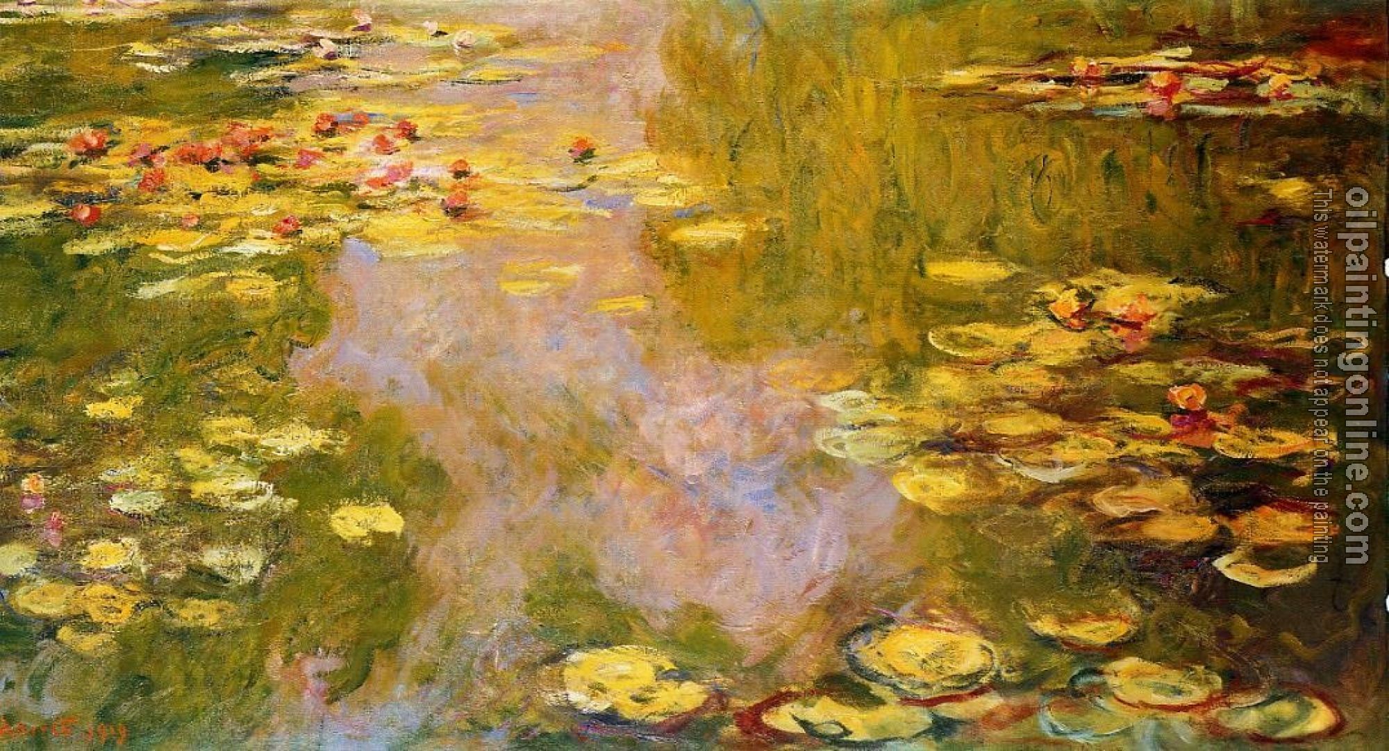 Monet, Claude Oscar - The Water-Lily Pond